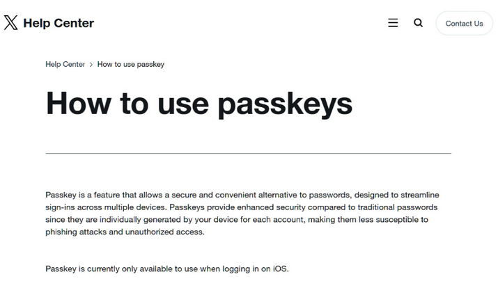 嘉善苹果维修店铺分享iOS用户如何通过通行密钥(Passkey)登录 